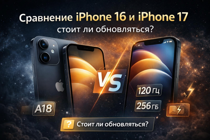 iPhone 16 vs iPhone 17 — сравнение характеристик, отличия и стоит ли обновляться