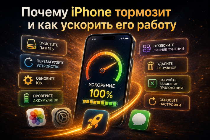 Почему iPhone тормозит и как ускорить его работу